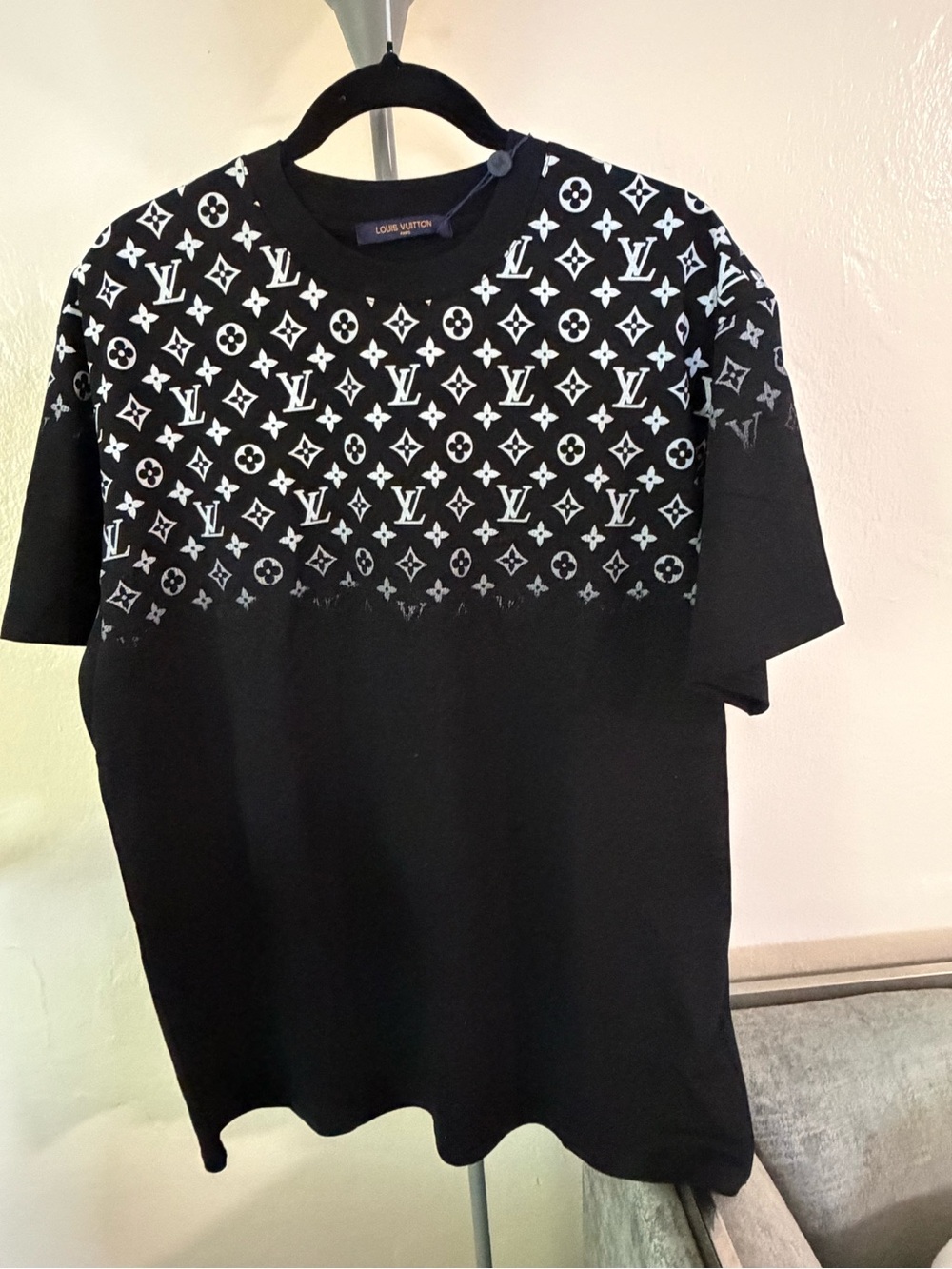 Men’s Black  iMonogram Button Down Casual Shirt